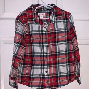 Toddler Plaid Button Shirt